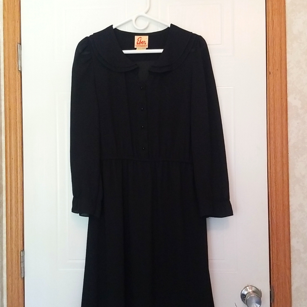 Vintage Eber Sheer Black Dress